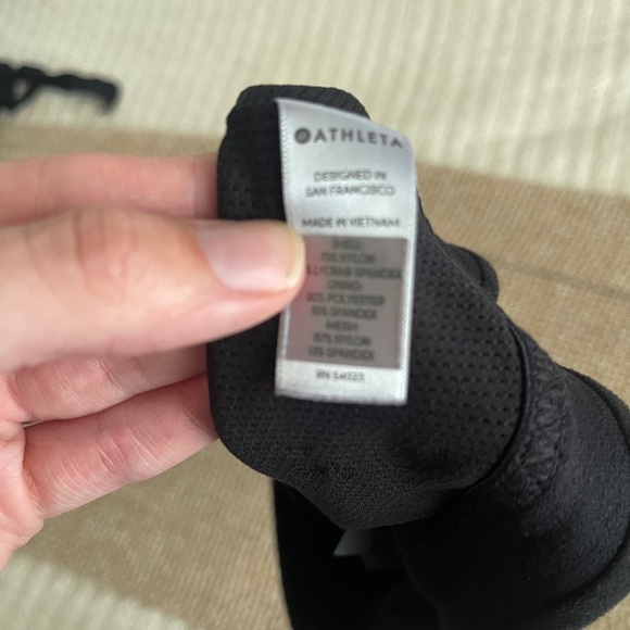 Athleta black straps sports bra size small - Picture 6 of 7